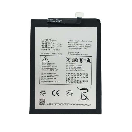 BATERIA TCL PLEX/T780H TLP037A7 3820MAH